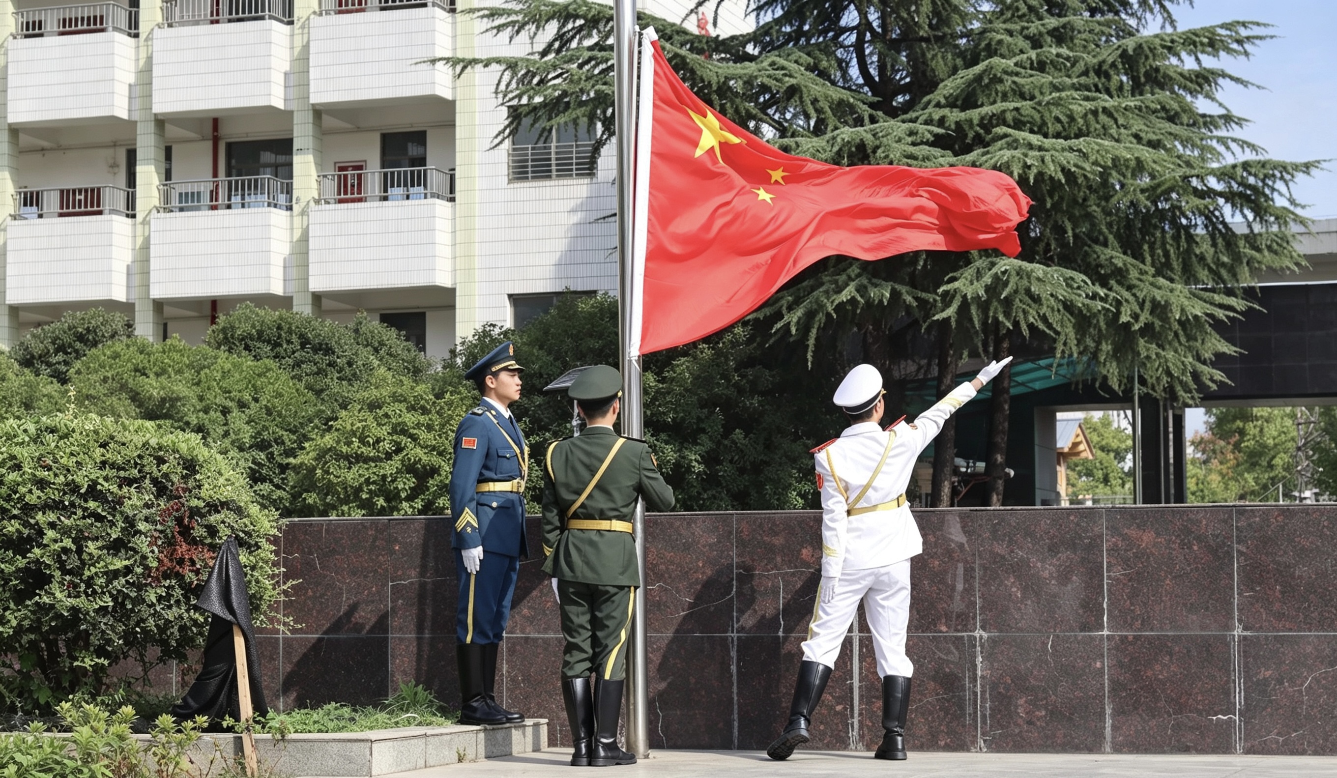 我校开展2026-2027学年新学期升旗仪式(图2)