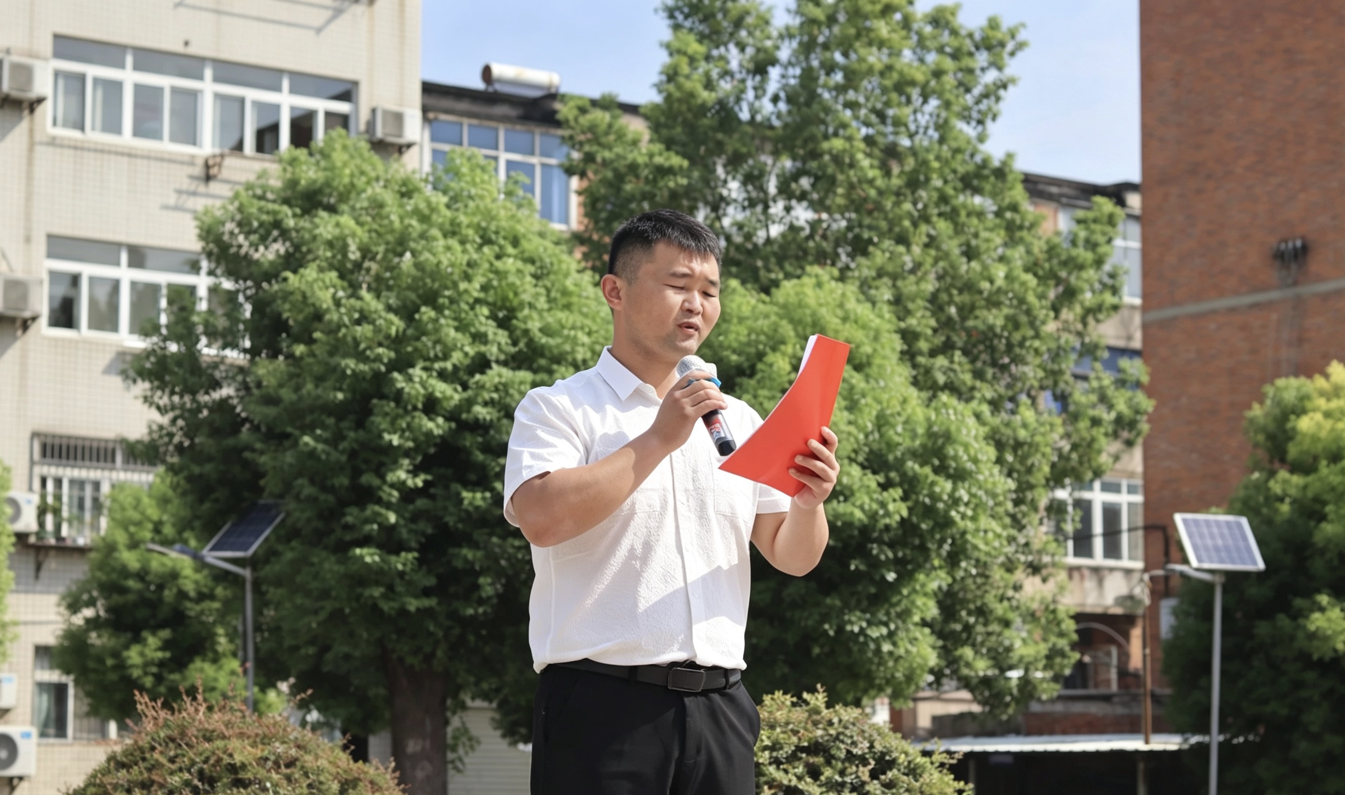 我校开展2026-2027学年新学期升旗仪式(图4)